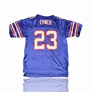 Reebok Buffalo Bills Vintage Marshawn Lynch #23 Jersey  Blue NFL Patch: Rare